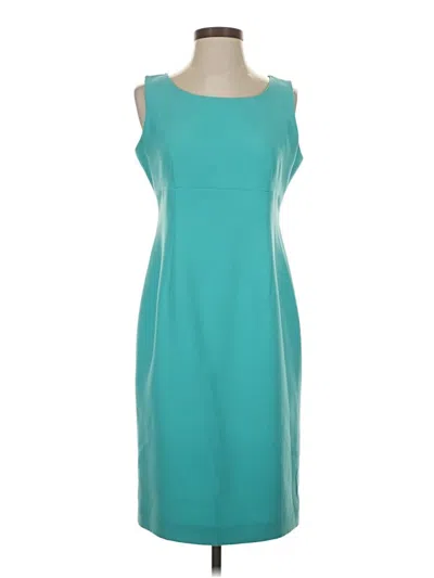 Pre-owned Kasper Cocktail Dress In Teal