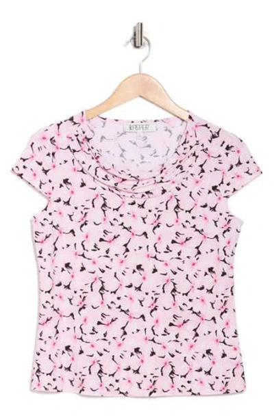 Kasper Cowl Neck Top In Pink