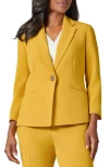 Kasper Crepe Blazer In Butterscotch