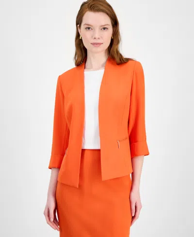 Kasper Crepe Cardigan Jacket, Regular & Petite Sizes