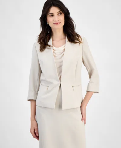 Kasper Crepe Cardigan Jacket, Regular & Petite Sizes