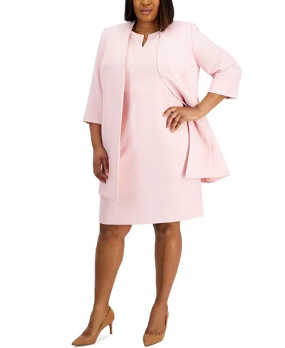 Kasper Crepe Topper Tutu Jacket Women's Pink Stretch Long Sleeve Fts1092