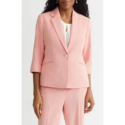 Kasper Cuff Sleeve One-button Blazer