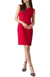 Kasper Women's Sleeveless Princess-seam Sheath Dress In Fire Red