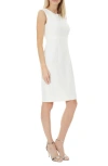 Kasper Cutout Sheath Dress In Lily White