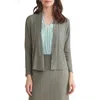 Kasper Dolman Knit Jacket In Green