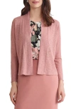 Kasper Dolman Knit Jacket In Pink