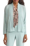 Kasper Dolman Knit Jacket In Blue