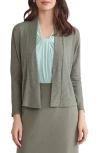 Kasper Dolman Knit Jacket In Green