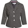 Kasper Dot Three Button Jacket In Black