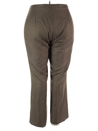Pre-owned Kasper Dress Pants In Brown