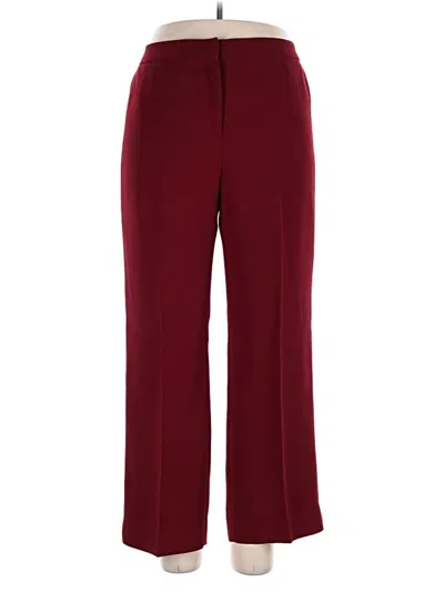 Pre-owned Kasper Dress Pants In Burgundy
