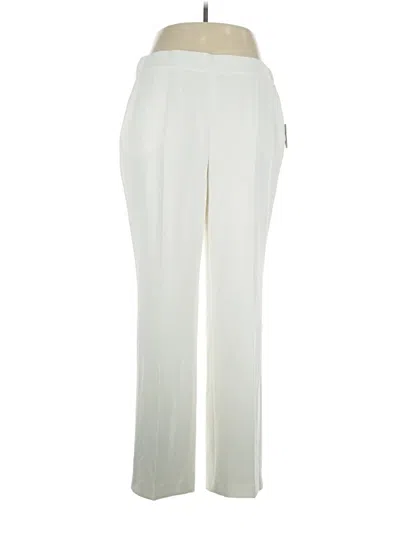 Pre-owned Kasper Dress Pants In Ivory