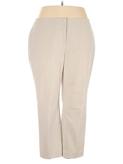 Pre-owned Kasper Dress Pants In Tan