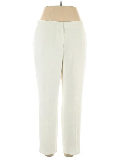 Pre-owned Kasper Dress Pants In White