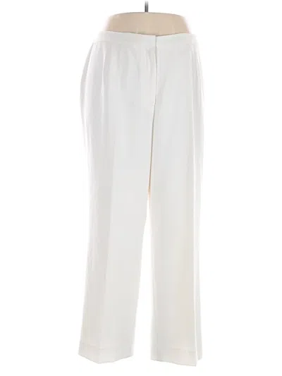 Pre-owned Kasper Dress Pants In White