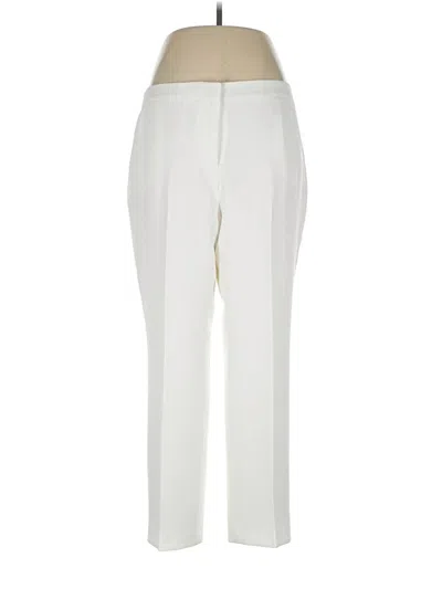 Pre-owned Kasper Dress Pants In White