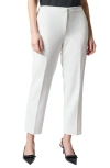 Kasper Elastic Back Pants In Lily White