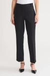 Kasper Faux Fly Flare Pants In Black