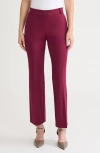 Kasper Faux Fly Flare Pants In Brown