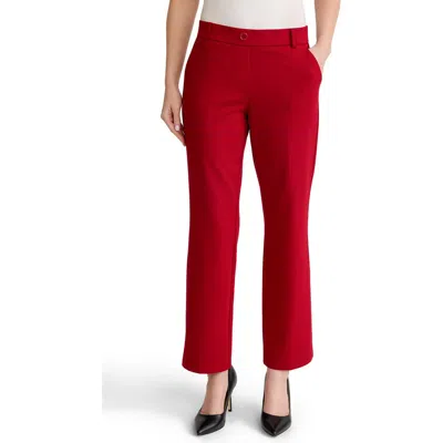 Kasper Faux Fly Pull-on Pants In Multi