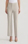 Kasper Flat Front Pants In Gray