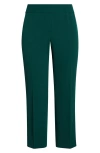 Kasper Plus Size Mid-rise Straight-leg Ankle Pants In Green