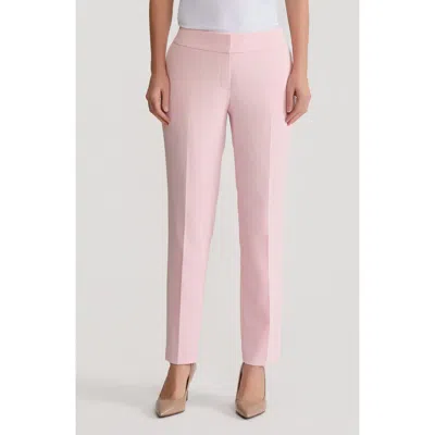 Kasper Flat Front Slim Pants In Pink