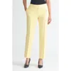 Kasper Flat Front Slim Pants In Yellow