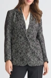 Kasper Floral Notch Lapel Blazer In Multi