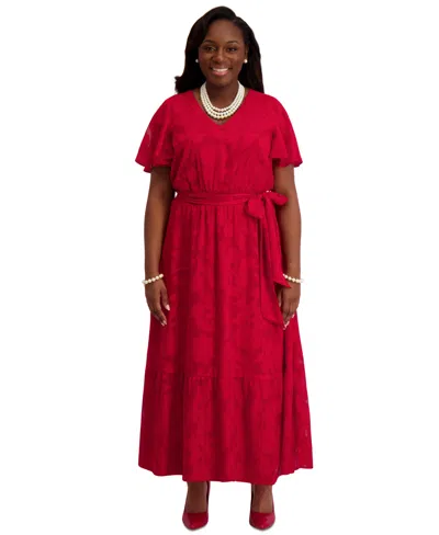 Kasper Flutter-sleeve Smock-waist Dress, Regular & Plus