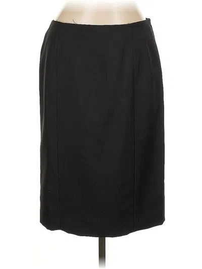 Pre-owned Kasper Formal Skirt In Black