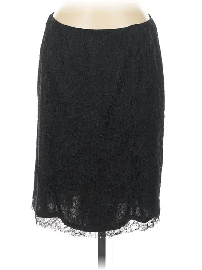 Pre-owned Kasper Formal Skirt In Black