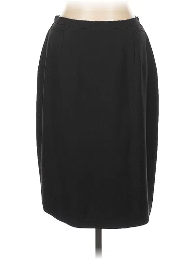 Pre-owned Kasper Formal Skirt In Black