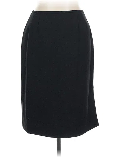 Pre-owned Kasper Formal Skirt In Black