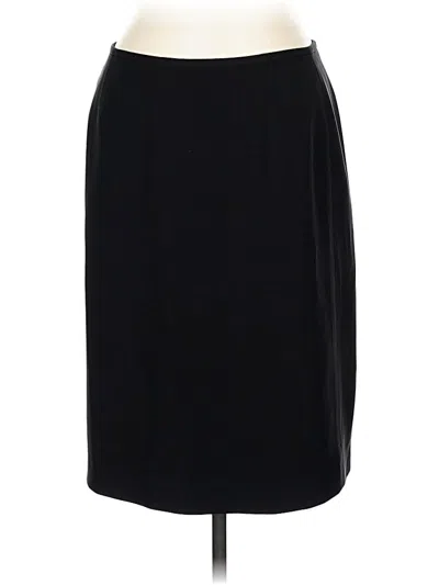 Pre-owned Kasper Formal Skirt In Black