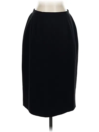 Pre-owned Kasper Formal Skirt In Black