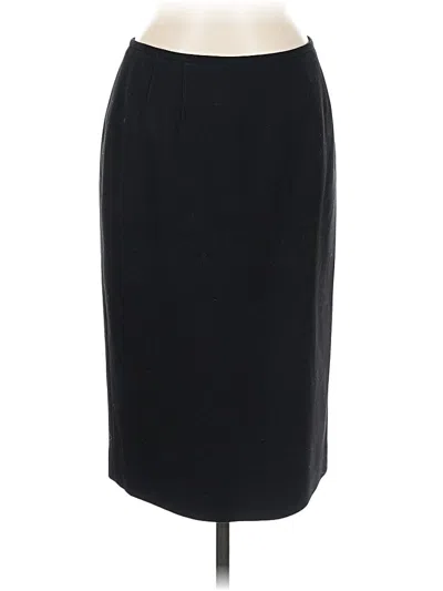Pre-owned Kasper Formal Skirt In Black