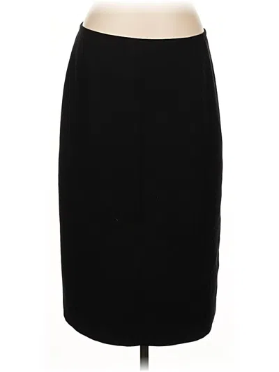 Pre-owned Kasper Formal Skirt In Black