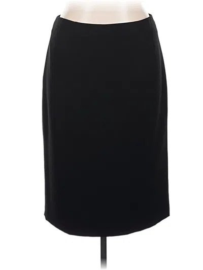 Pre-owned Kasper Formal Skirt In Black
