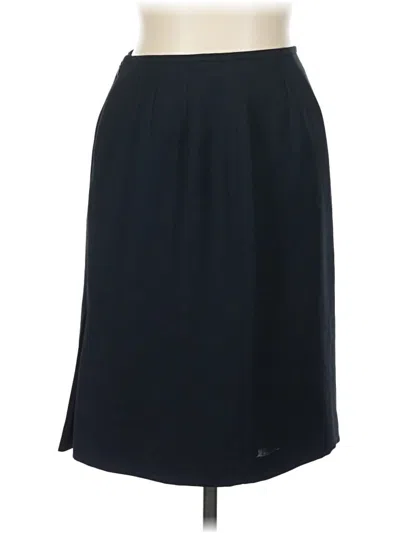 Pre-owned Kasper Formal Skirt In Black