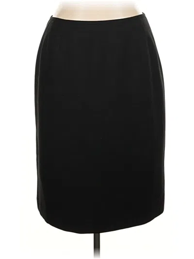 Pre-owned Kasper Formal Skirt In Black