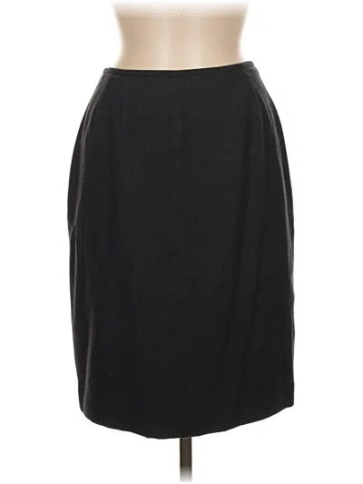 Pre-owned Kasper Formal Skirt In Black