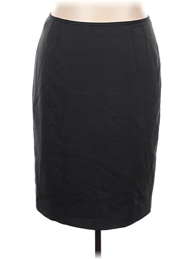 Pre-owned Kasper Formal Skirt In Black