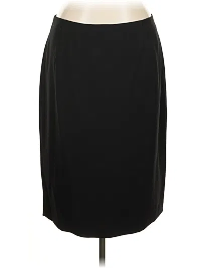Pre-owned Kasper Formal Skirt In Black