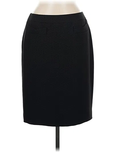 Pre-owned Kasper Formal Skirt In Black