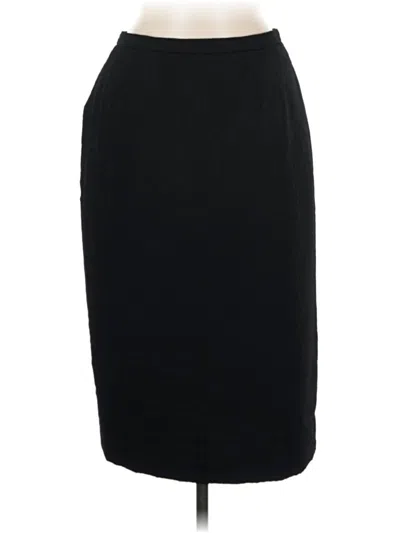 Pre-owned Kasper Formal Skirt In Black