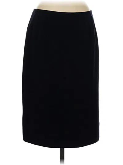 Pre-owned Kasper Formal Skirt In Black