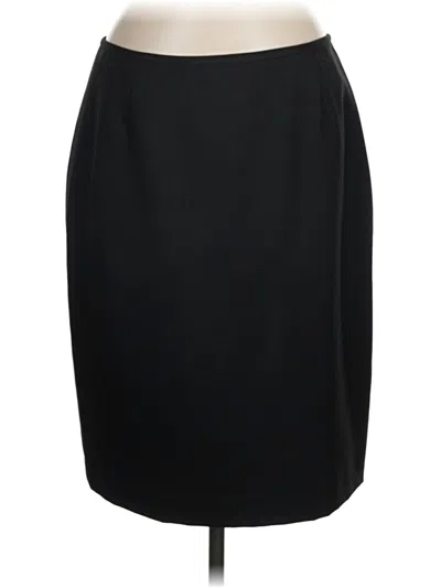 Pre-owned Kasper Formal Skirt In Black