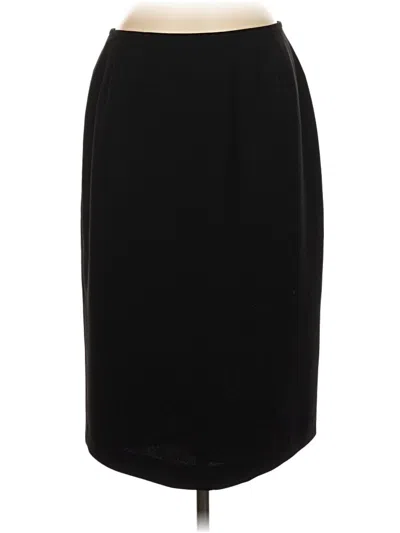 Pre-owned Kasper Formal Skirt In Black